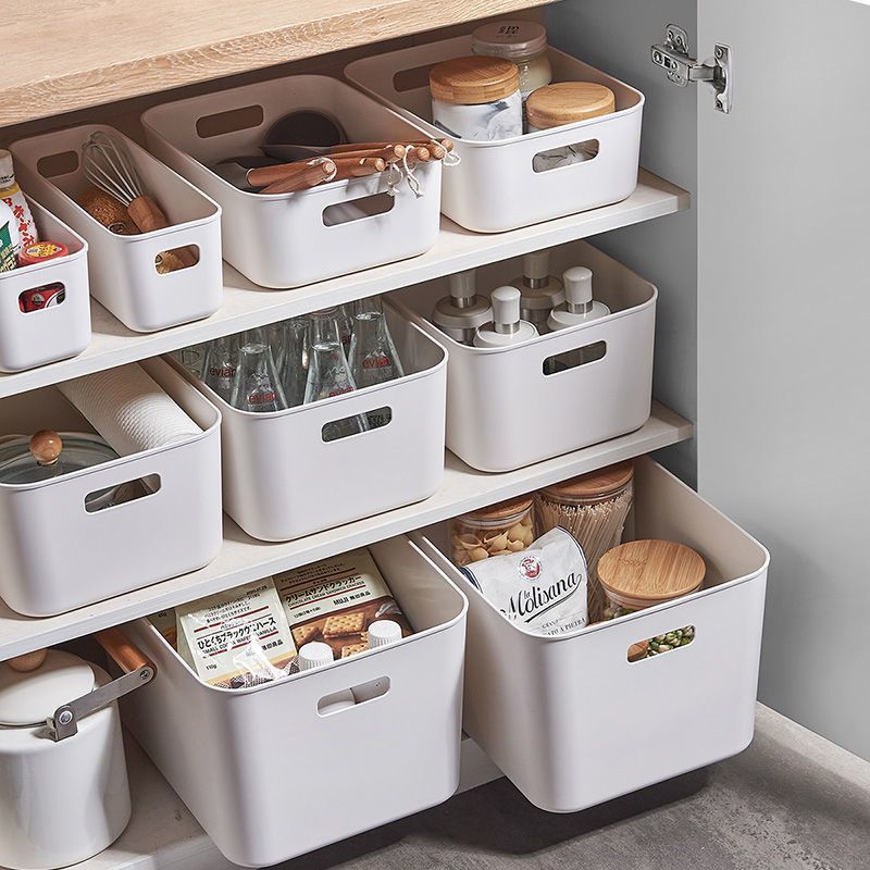 Organizador Plástico Espesso Retangular - Para Cosméticos, Cozinha e Gaveta