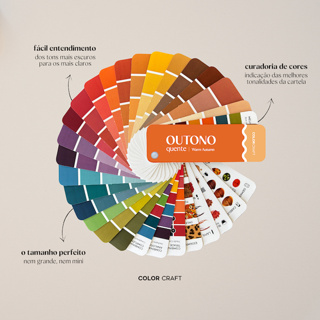 Cartela Paleta De Cores Coloração Pessoal Mini | Outono Quente | Outono Puro | Outono Verdadeiro | Resolva em Oferta na Shopee