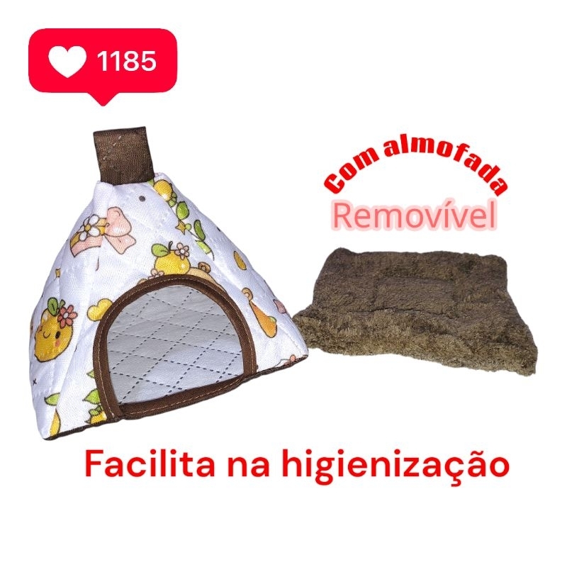 ​🐹 Casinha Exclusiva Tenda para Hamster Anão, Sírio e Roedores Pequenos ⛺️Pano bom.