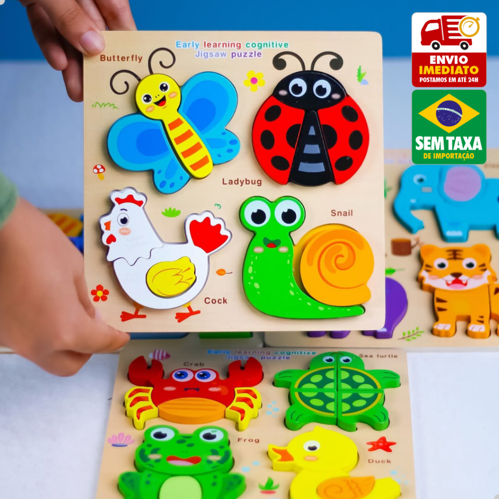 Quebra-cabeça de Desenhos Coloridos: Onde Comprar | BuscaProdutos