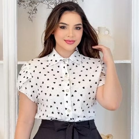 camisa averto  de coração  moda casual evangelica em Oferta na Shopee