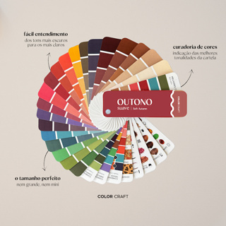 Cartela Paleta De Cores Coloração Pessoal Mini | Outono Suave em Oferta na Shopee