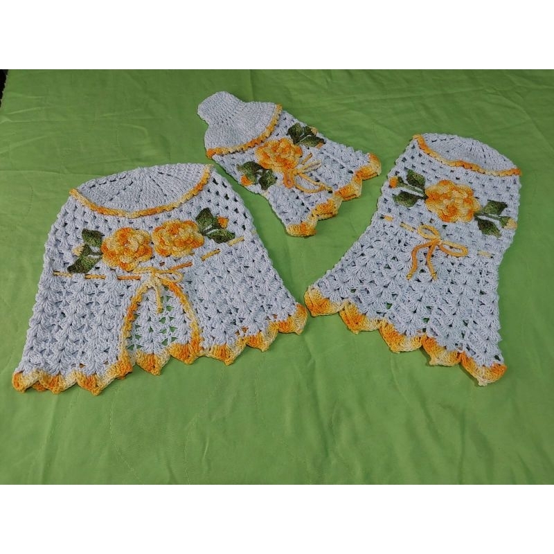 Kit com 3 peças de capa para eletrodoméstico