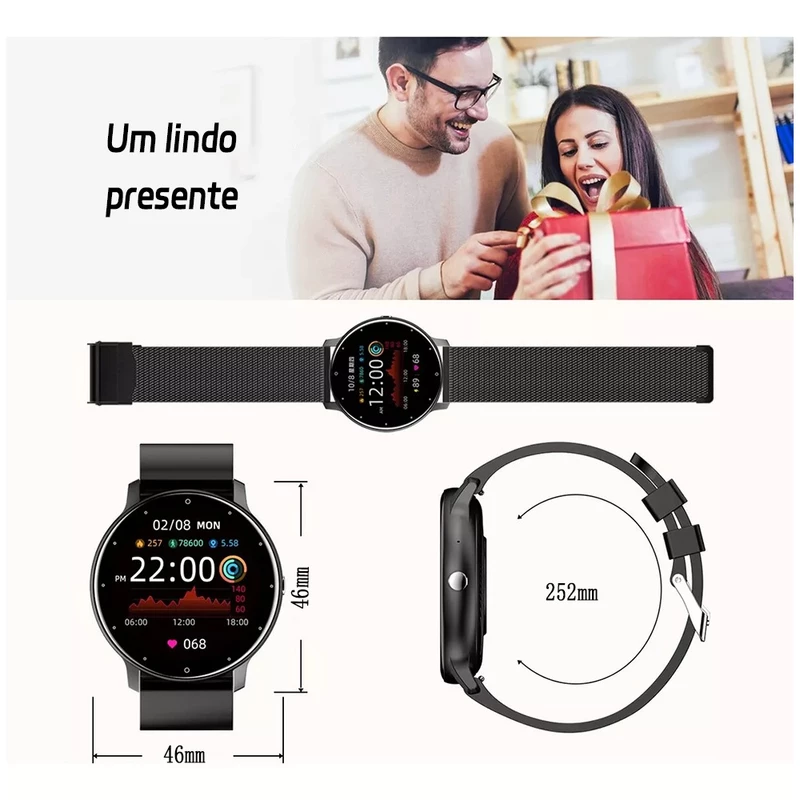 Smartwatch Jioye Redondo com Chamada Bluetooth à Prova d'Água — foto 9