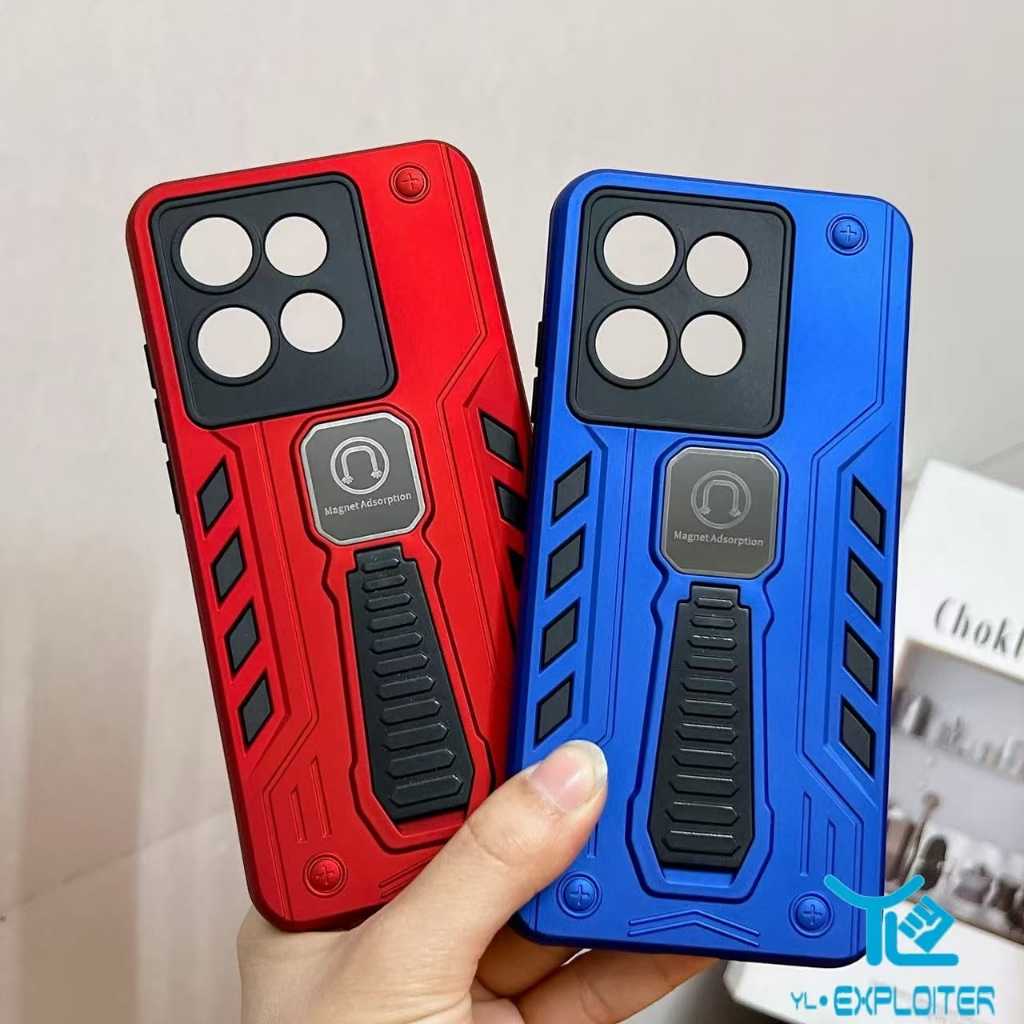 Capa Anti Impacto com Adsorção Magnética & Suporte para Motorola G04 G05 G 06  G10 G14 G15 G22 G34 G54 G55 G56 (HRY