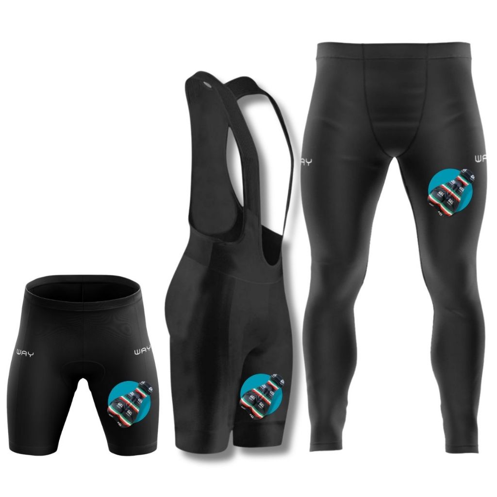 Conjunto Masculino Calça Bretelle Bermuda Forro Gel Acolchoado Ciclismo Bike Mtb Ciclistas