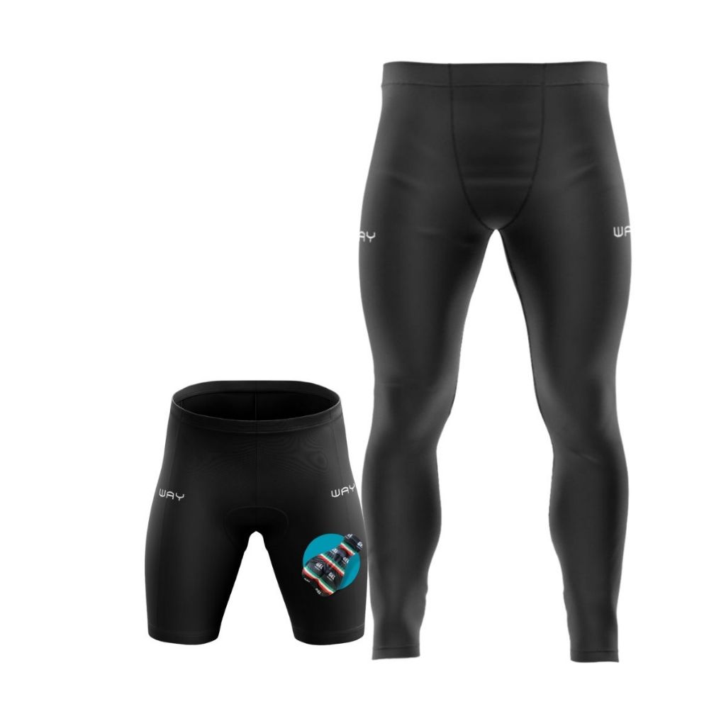 Conjunto Masculino Ciclismo Bermuda Calça Forro Gel Acolchoado D100 Bike Mtb Homem Pedal