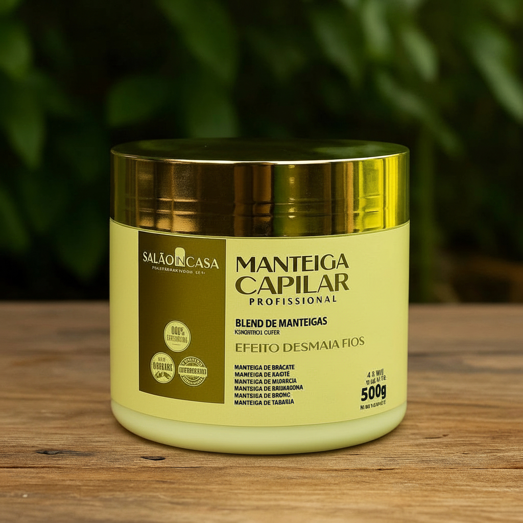 MANTEIGA CAPILAR PROFISSIONAL MEGA NUTRIÇÃO 6 MANTEIGAS  – EFEITO DESMAIA FIOS  SALÃO IN CASA (500G) em Oferta na Shopee