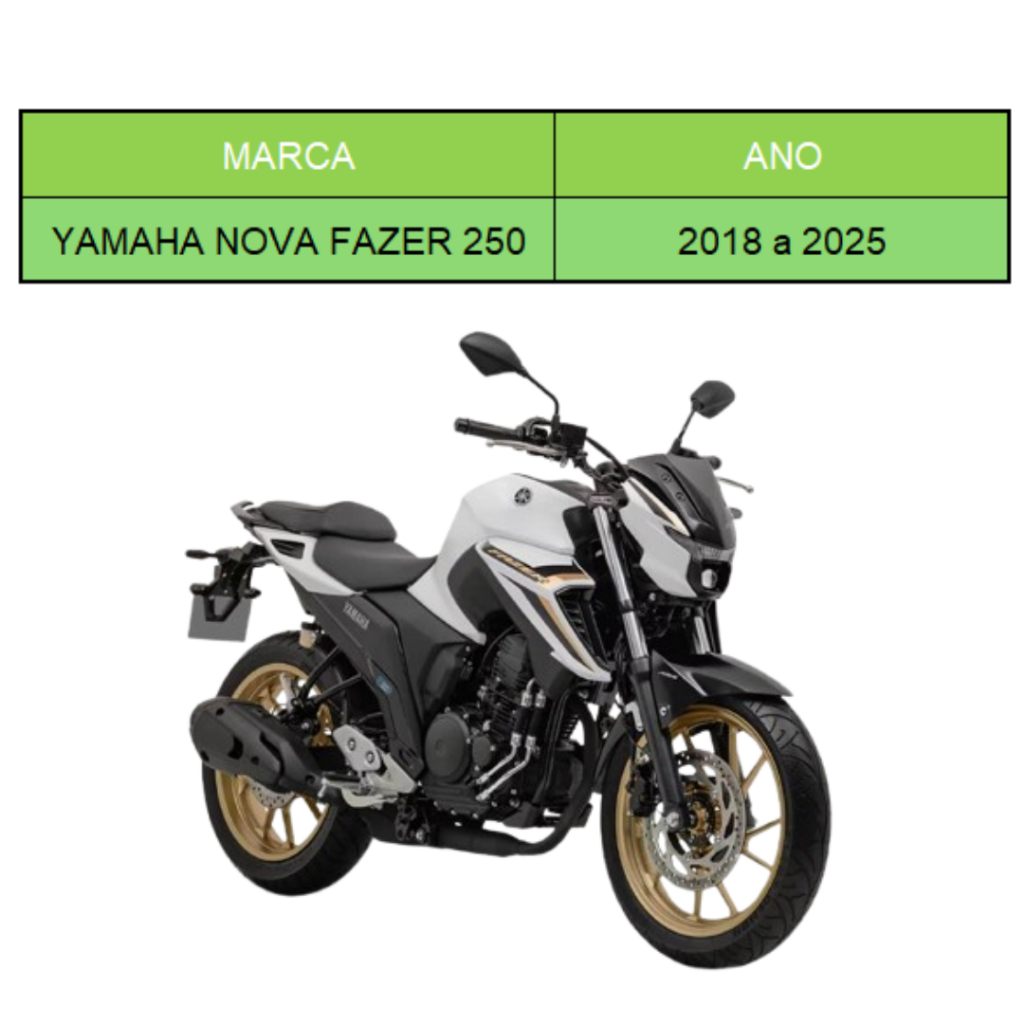 Kit Relação Tração Transmissão Fazer 250 2018 A 2025 C/ Retentor Original Riffel