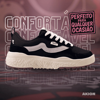 Tênis Akion Old School Casual Skatista 34 ao 43 Confortável e Estiloso - Oferta Relâmpago em Oferta na Shopee
