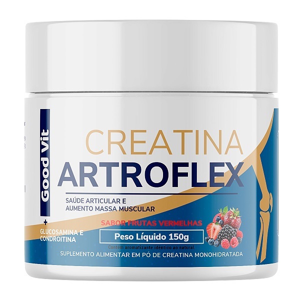 Suplemento alimentar em pó de Creatina + Glucosamina + Condroitina 150g Good Vit sabor frutas vermelhas