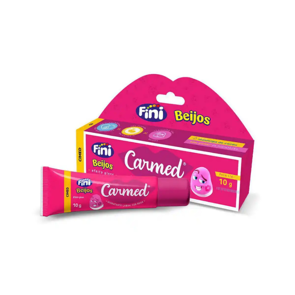 Hidratante Labial Carmed Fini Beijos com cor 10g