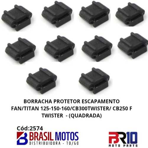 PROTETOR ESCAPAMENTO FAN/TI150-15 QUADRADA PACOTE COM 10