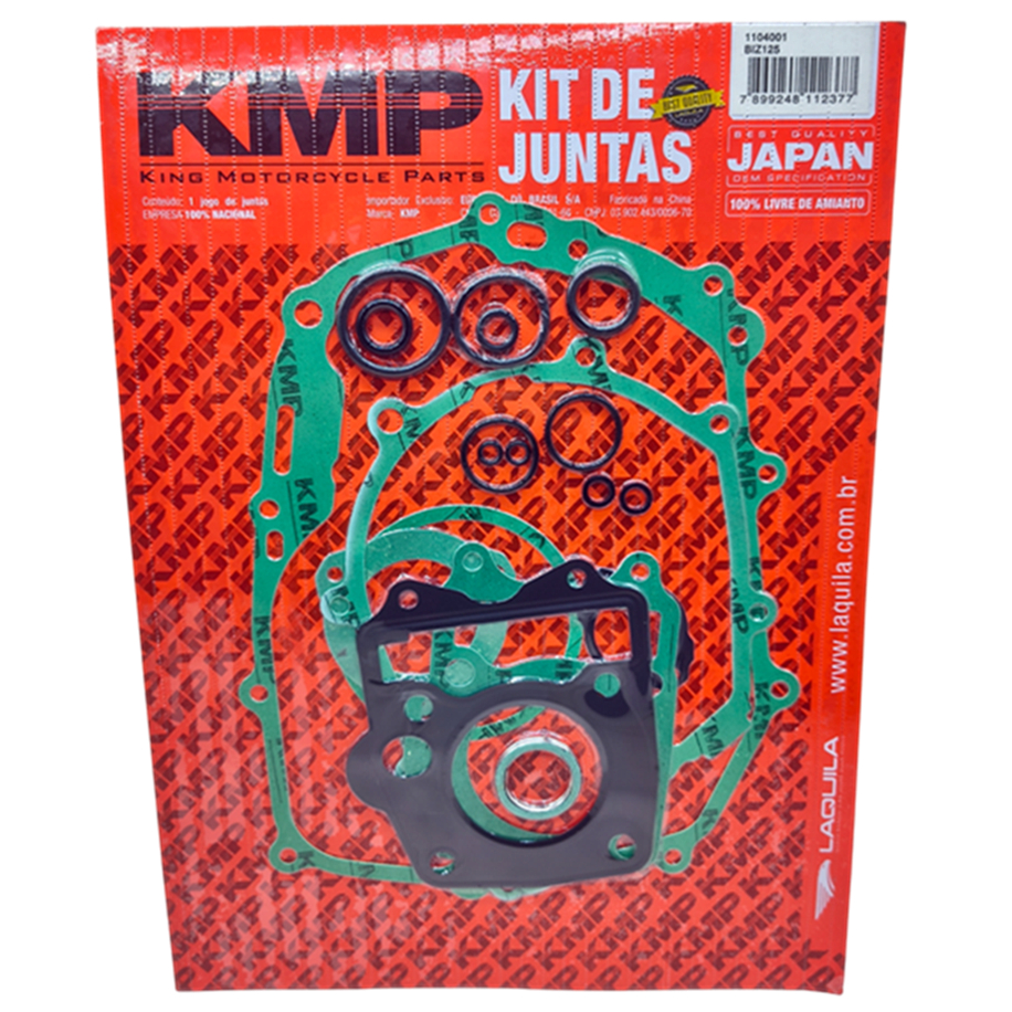 JOGO DE JUNTAS COMPLETO KMP HONDA BIZ 125 em Oferta na Shopee