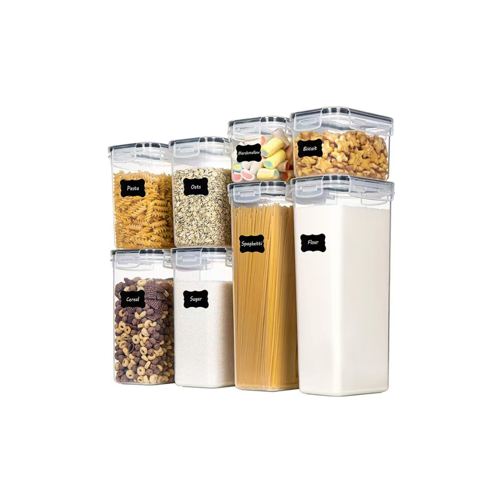 KIT POTE HERMETICOS MANTIMENTOS FORTE VEDAÇÃO PLASTICO COMPRE 5 LEVE 7 em Oferta na Shopee