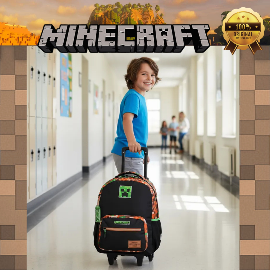 Mochila Minecraft Rodinha Sestini: Onde Comprar | BuscaProdutos