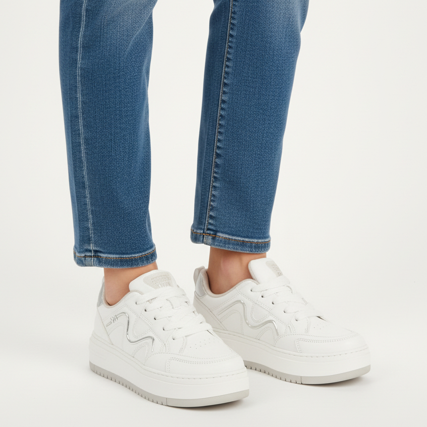 Tênis Feminino Casual Sola Reta Confortável Básico Original Via Marte em Oferta na Shopee