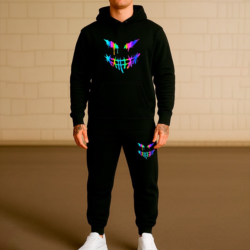 Conjunto Moletom Marshmellow Streetwear Animado Alta Qualidade Lançamento Infantil Adulto Masc E Fem