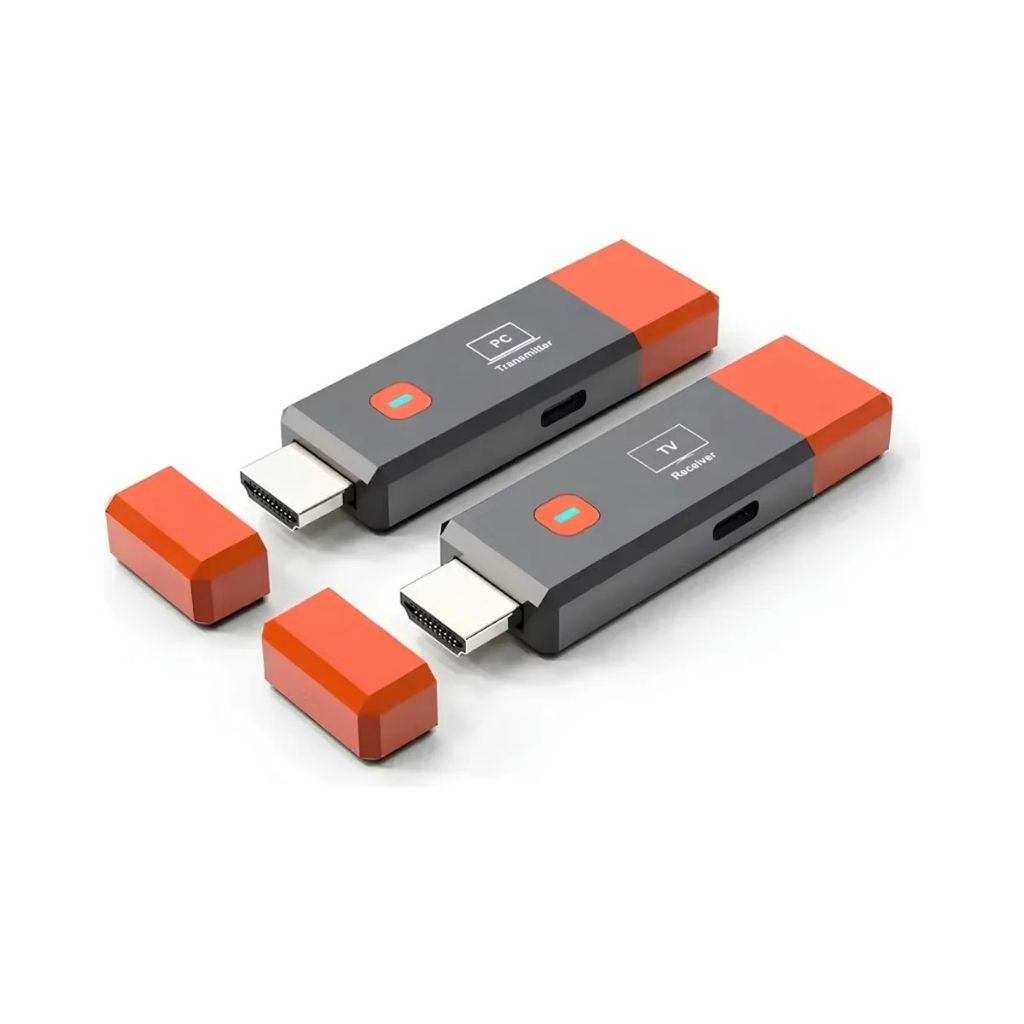 Transmissor E Receptor Hdmi Sem Fio 1080p 50m Plug Play 5ghz Kit Tx Rx Usbc 1080p TV