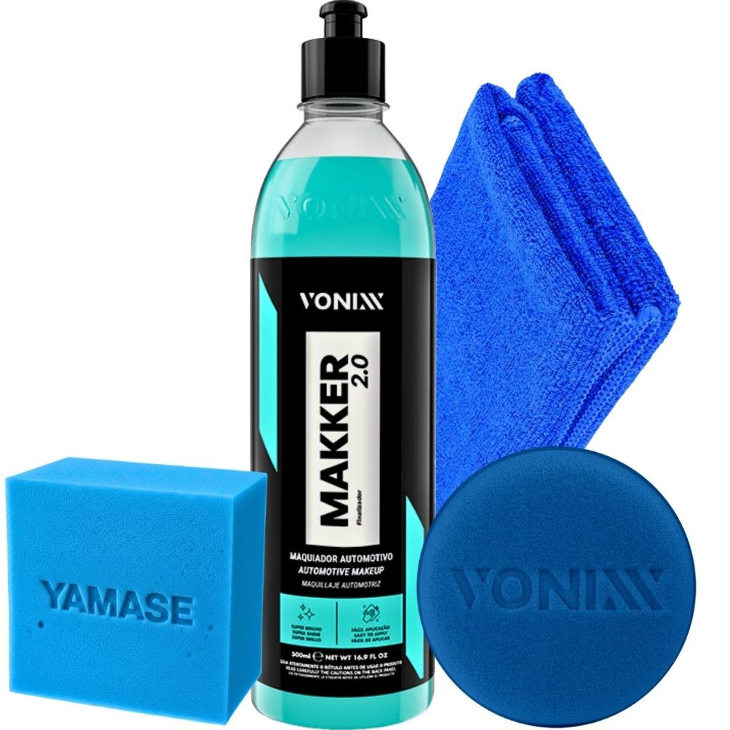 Makker Maquiador Automotivo Renova Pintura Defeitos Vonixx + Pano Microfibra Aplicador em Oferta na Shopee