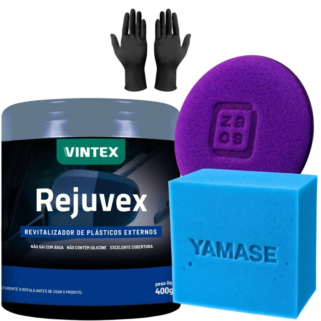 Rejuvex Vonixx Revitalizador Plásticos Para-Choque + Aplicador e Luva em Oferta na Shopee