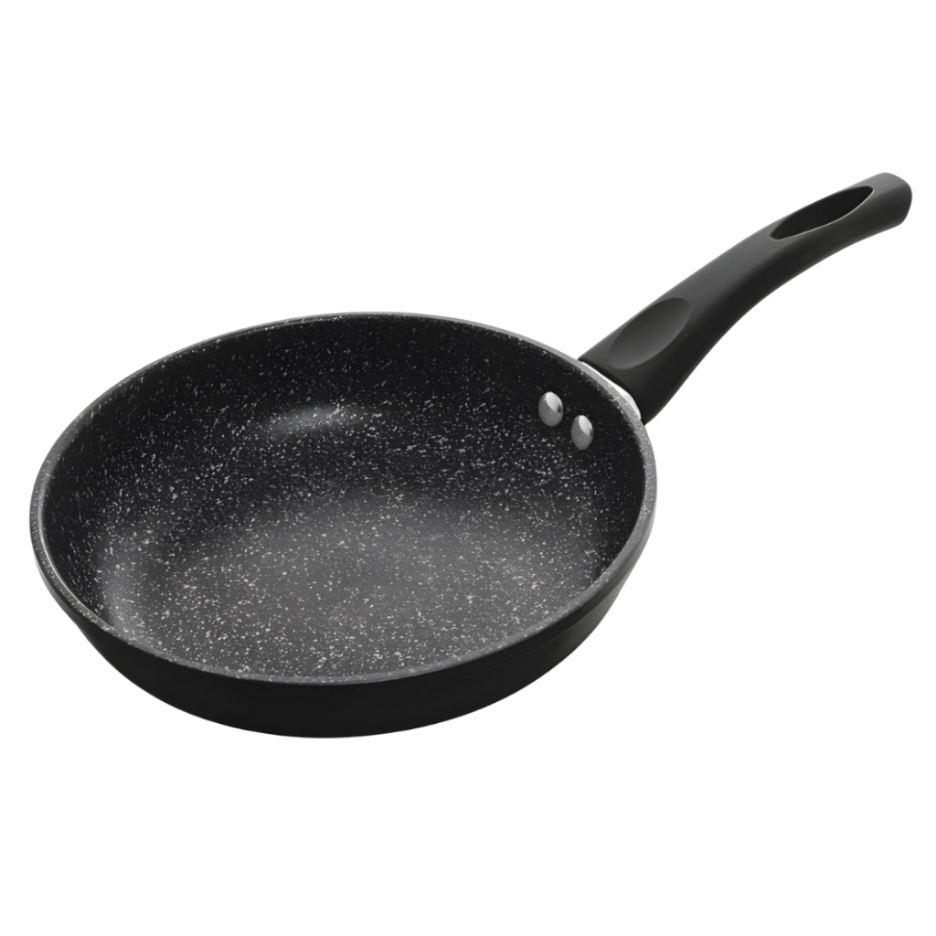 Frigideira de Indução Alumínio com Revestimento Cerâmico Granito Chef Preta 24cm - Lyor
