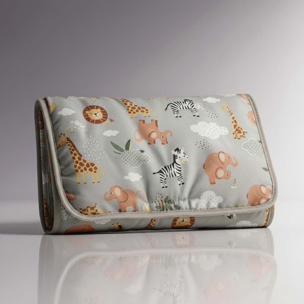 Trocador Portátil Bebê Impermeável Bolso Fralda Algodão em Oferta na Shopee