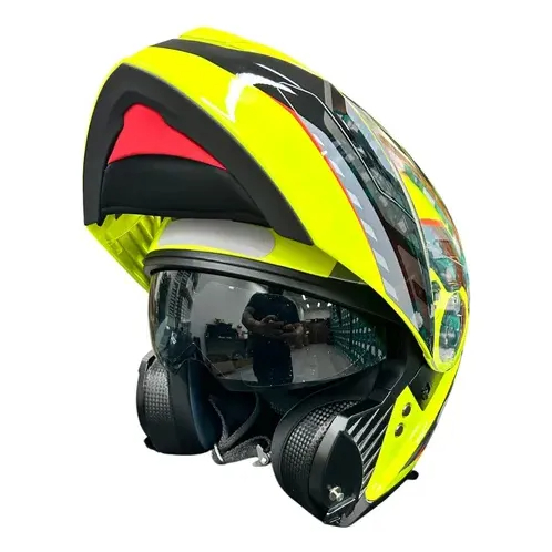 Capacete Helt Hippo Glass Viken Escamoteável Robocop Oculos