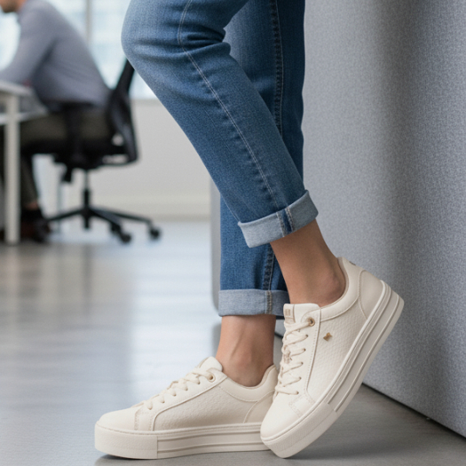 Tênis Feminino Casual Plataforma Casual Confortável Original Via Marte