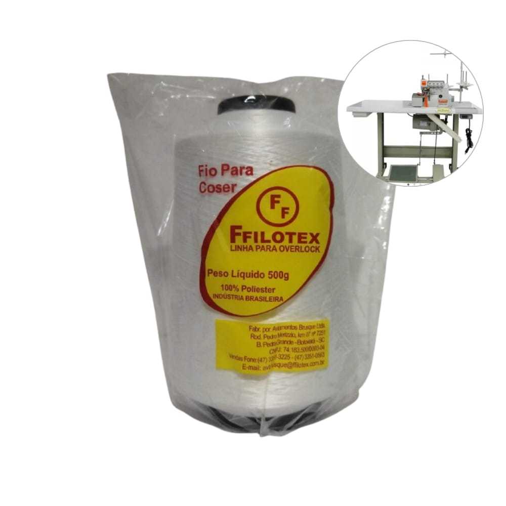 LINHA OVERLOCK 500gr 100% POILESTER FFILOTEX
