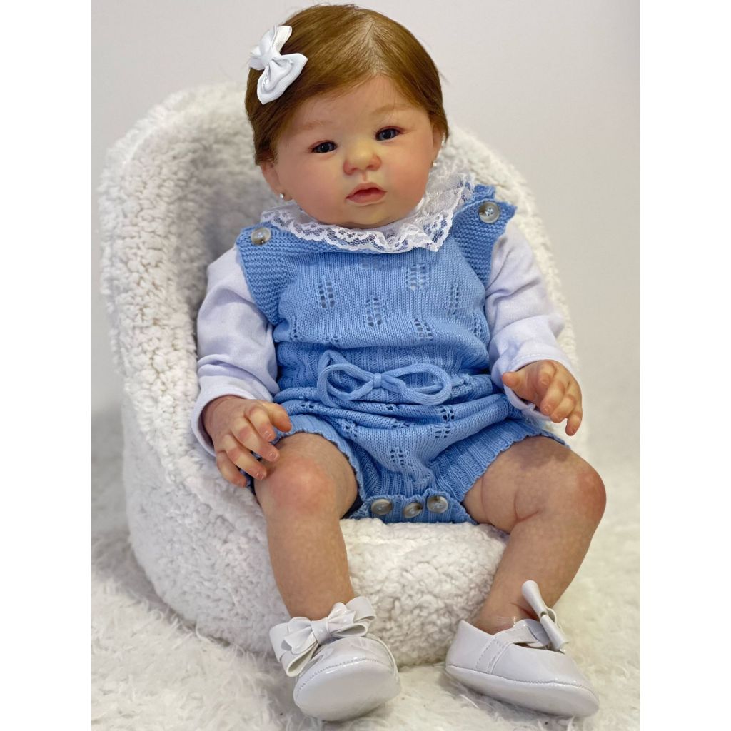 Bebê Reborn Menina Hiper Realista Toma Banho