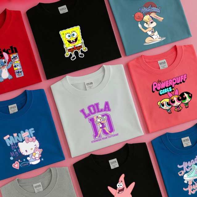 kit 5 T-shirts menina infantil juvenil cores sortidas estampadas algodao 4 ao 14 verão manga curta algodão em Oferta na Shopee