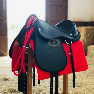 Sela Para Cavalo Australiana Mangalarga Tamanho Adulto 17 Polegadas Completa + Acessórios em Oferta na Shopee
