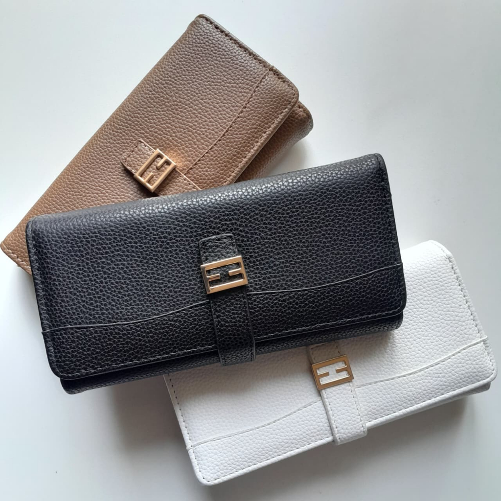 Carteira Feminina Bolsa Porta Celular Compacta Couro Sintético Alça Longa Removível Moderna Versátil