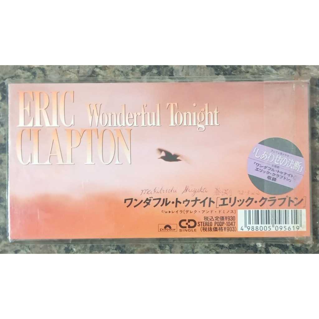 Md mini cd Eric clapton-Wonderful tonight-1989 polydor japão