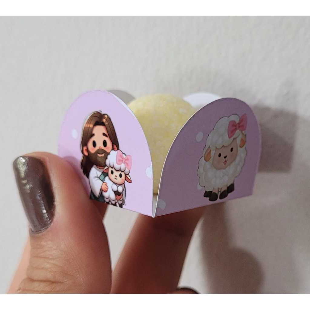 ENVIO RAPIDO forminhas   jesus é o bom pastor/ ovelhinha de Jesus Cristo festa infantil / mêsversário cordeirinho