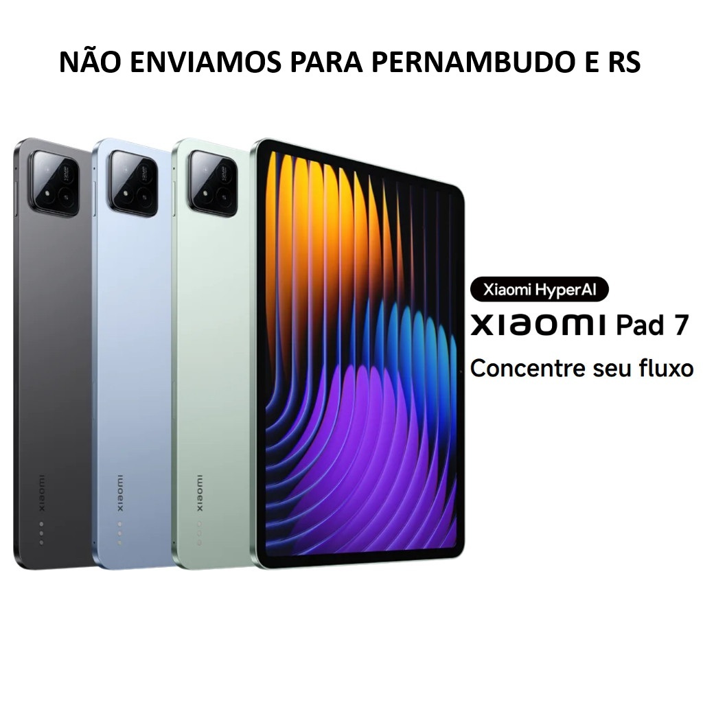 Xiaomi Pad 7  256/8 ram HyperOS 2 Android 15 | Snapdragon 7+ Gen 3 | Tela 11.2" 3.2K 144Hz | 8850mAh em Oferta na Shopee