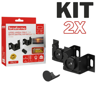 Suporte TV Universal Fixo LED LCD Smart TV 32 42 43 50 55 65 até 100 Polegadas Brasforma SBRU750 em Oferta na Shopee