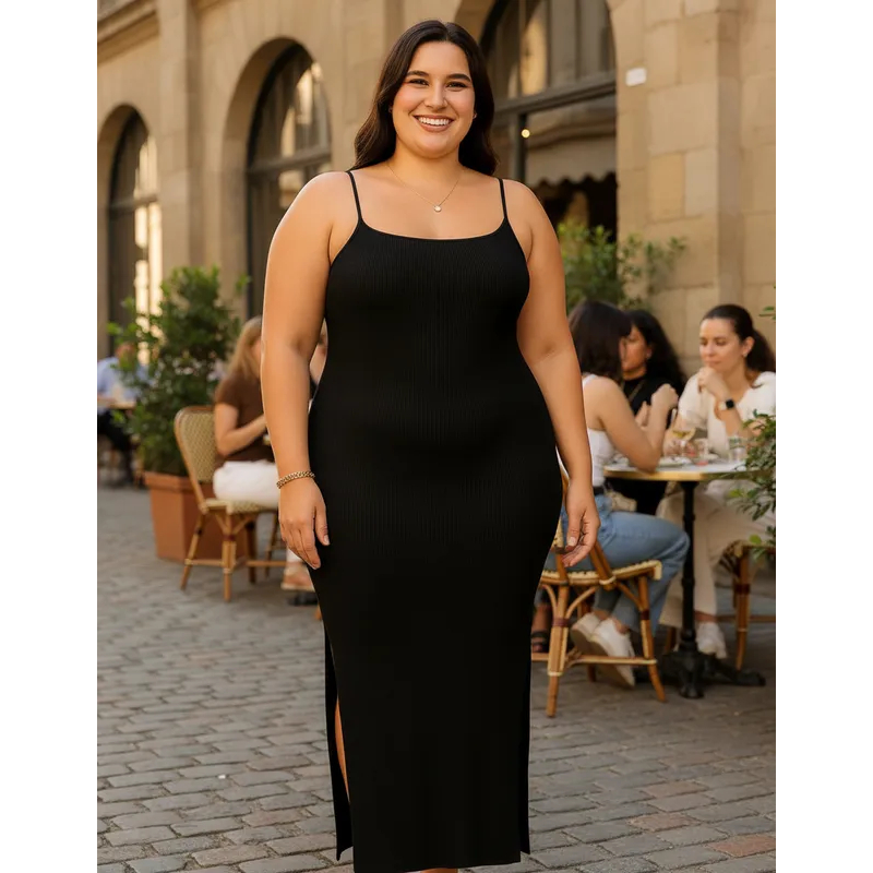 Vestido Longo Vermelho Alcinha P ao G3  Moda Plus Size