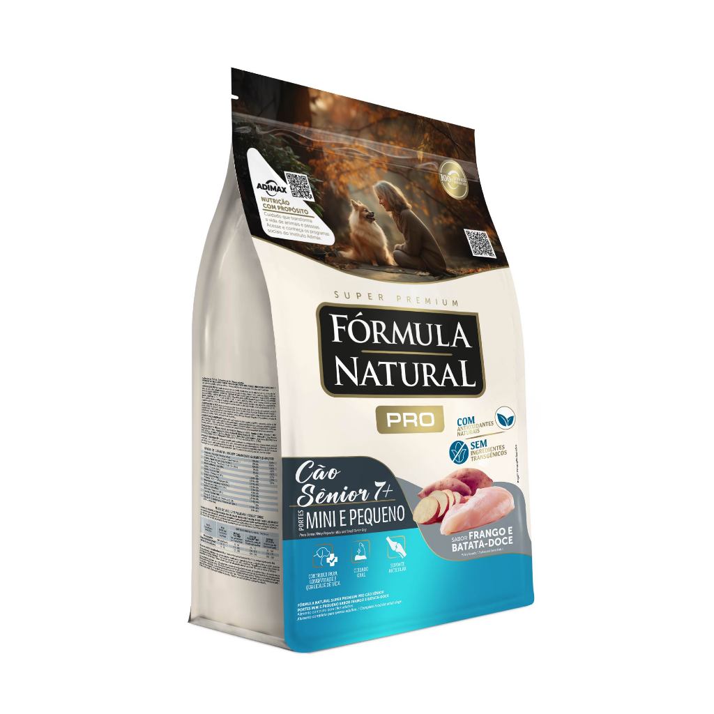 Ração Fórmula Natural Pro Cães Sênior Porte Mini e Pequeno 10,1kg Adimax