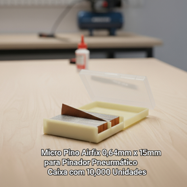 Pino Industrial Airfix 0,64mm x 15mm para Pinador Pneumático Caixa com 10.000Unidades - Kits Variado em Oferta na Shopee