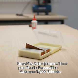 Pino Industrial Airfix 0,64mm x 15mm para Pinador Pneumático Caixa com 10.000Unidades - Kits Variado em Oferta na Shopee