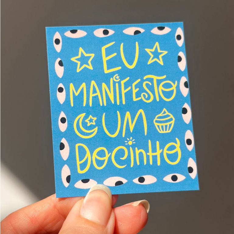 Imã de Geladeira - Eu Manifesto em Oferta na Shopee