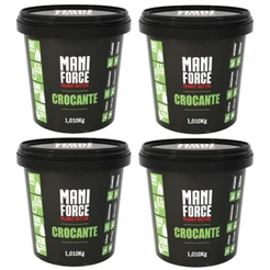 Kit 04x Pasta De Amendoim Crocante 100% Amendoim 1kg - Maniforce