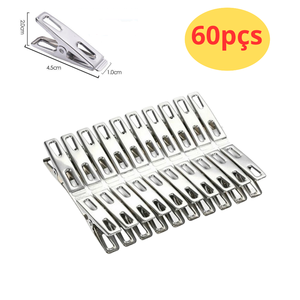 Prendedor De Roupas Inox Pregador De Roupas Inox