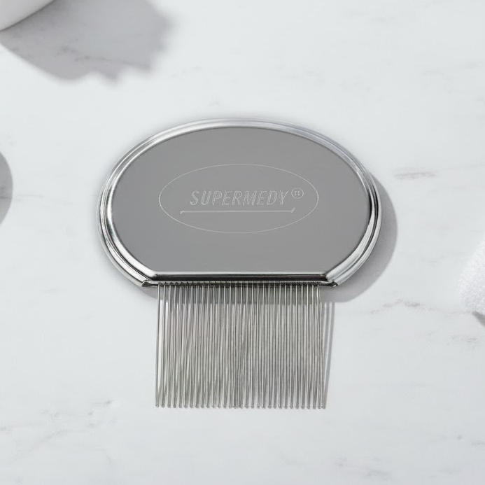 Pente de Aço Supermedy Super Para Piolhos e Lendeas em Oferta na Shopee