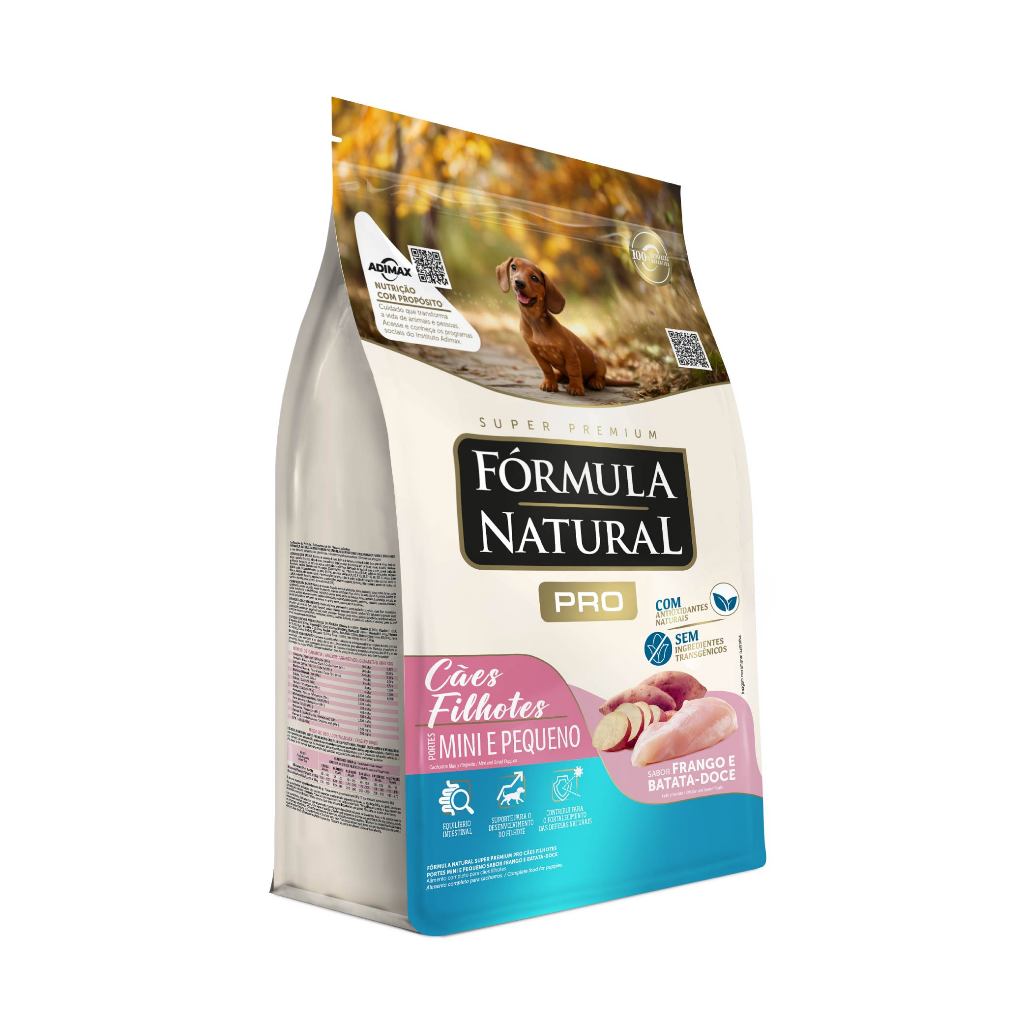 Ração Fórmula Natural Pro Cães Filhotes Porte Mini e Pequeno 2,5kg Adimax