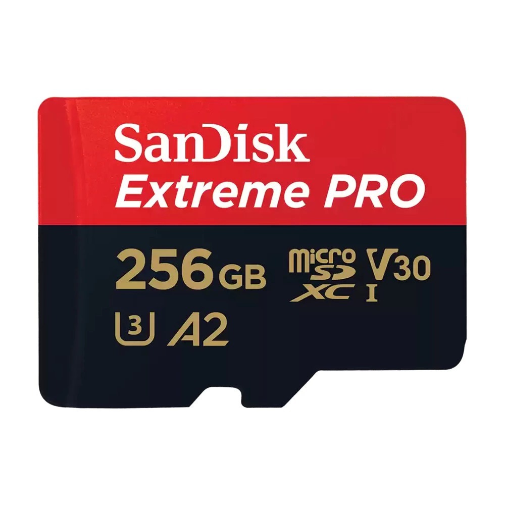 Cartao de Memoria Sandisk Extreme PRO 256GB Micro SD Sdxc Uhs-i U3 Action CAM C/ Adaptador