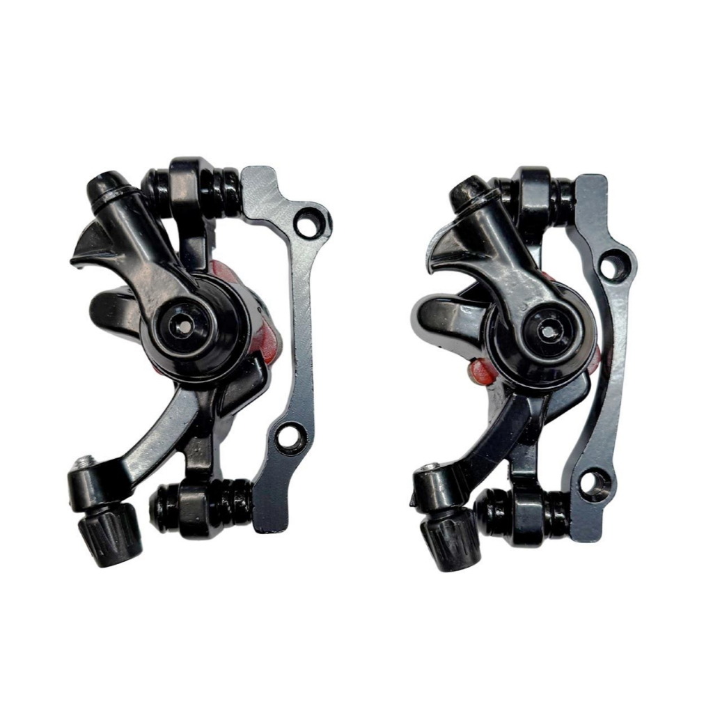 Kit Pinça Freio A Disco Mecânico Parafuso Bike Mtb Dianteira Traseira Gios Viking Hupi