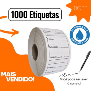 Etiquetas Bopp Anvisa Validade Fabricacao 40x40 em Oferta na Shopee